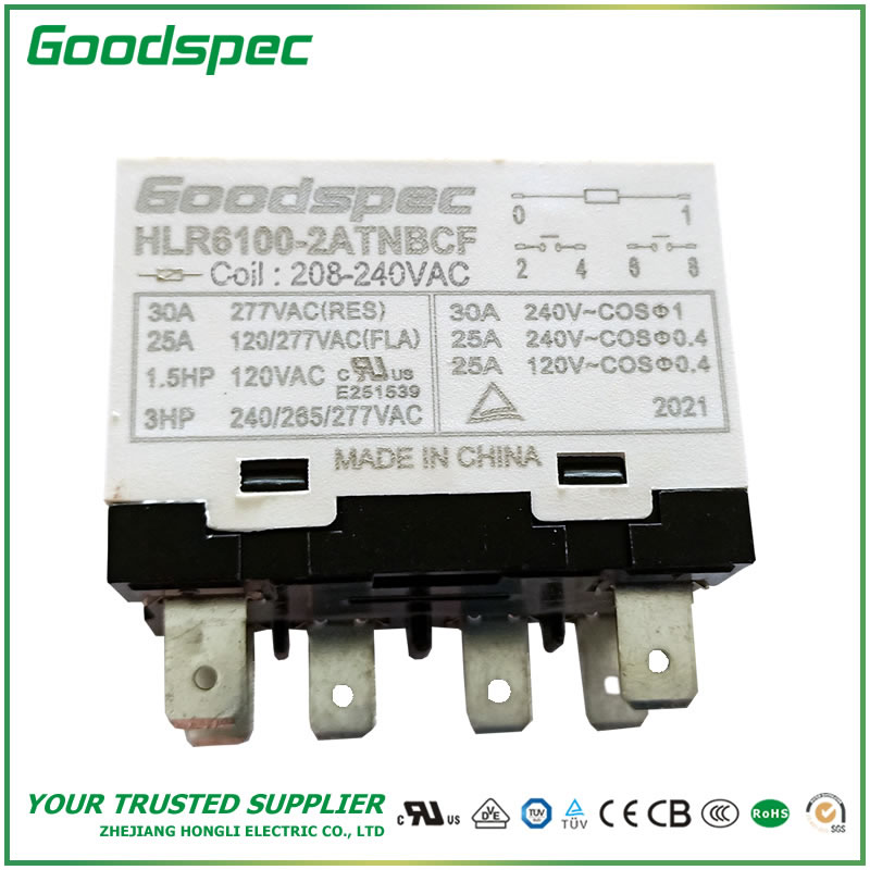 HLR6100-2ATNBCF-VAC208/240 High Power Relay