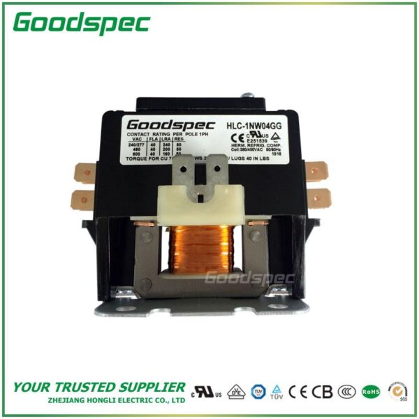 products-HLC-1NW04GG-001.jpg HLC-1XV02AAC(1P/30A/277VAC) DEFINITE PURPOSE CONTACTOR