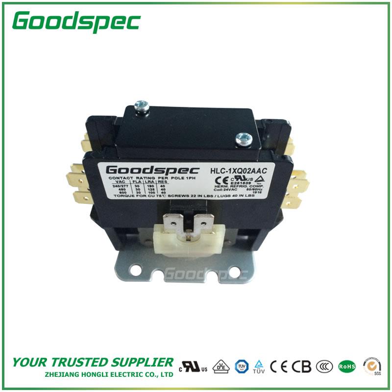 HLC-1XQ02AAC(1P/30A/24VAC) Definite Purpose Contactor