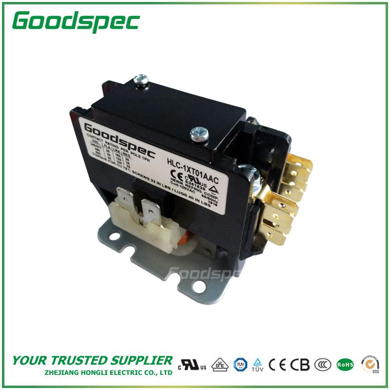 GC-1XT01AAC(1P/25A/120VAC) Definite Purpose Contactor