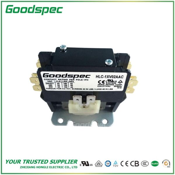 products-HLC-1XV02AAC-001.jpg HLC-1XV02AAC(1P/30A/277VAC) DEFINITE PURPOSE CONTACTOR