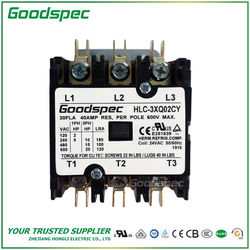 HLCY3XQ02CY(3P/30A/24VAC)DEFINITE PURPOSE CONTACTOR
