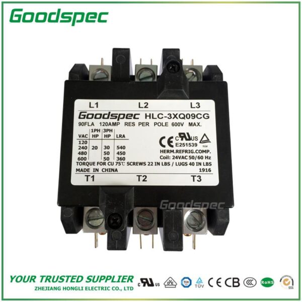 products-HLC-3XQ09CG-001.jpg HLC-3XQ09CG(3P/90A/24VAC)DEFINITE PURPOSE CONTACTOR