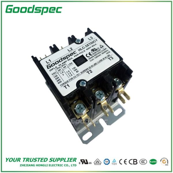 HLC-3XT00CY(3P/20A/120VAC)DEFINITE PURPOSE CONTACTOR