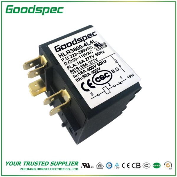 HLR3800-4L4L POTENTIAL TYPE MOTOR STARTING RELAY