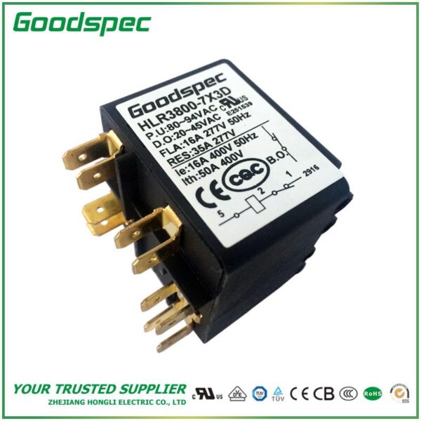 HLR3800-7X3D POTENTIAL TYPE MOTOR STARTING RELAY