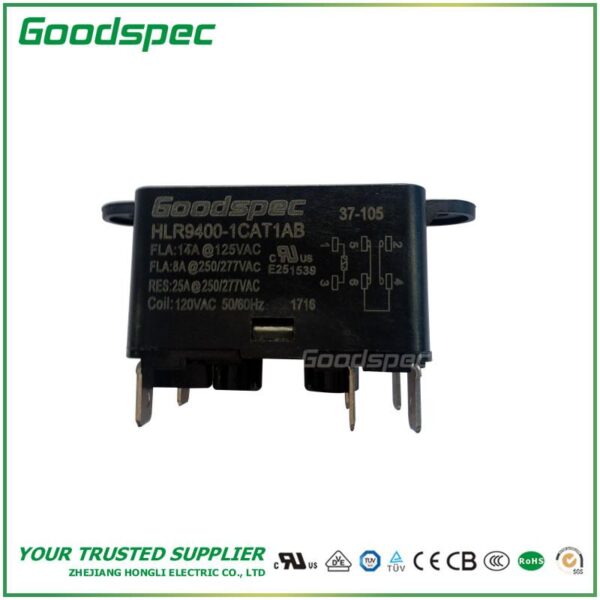 products-HLR9400-1CAT1AB.jpg HLR9400-1CAT1AB(SPDT/14A/120VAC)GENERAL PURPOSE FAN RELAY