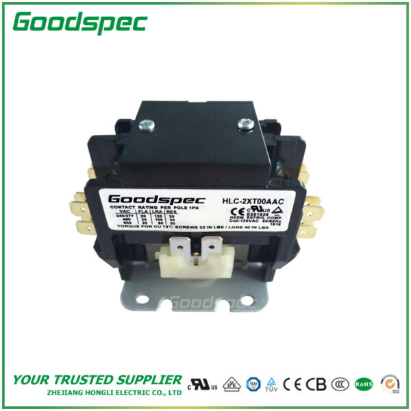 GC-2XT00AAC(2P/20A/120VAC) Definite Purpose Contactor