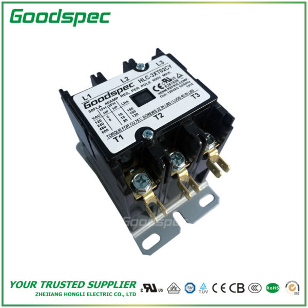 GC-3XT02CY(3P/30A/120VAC)DEFINITE PURPOSE CONTACTOR