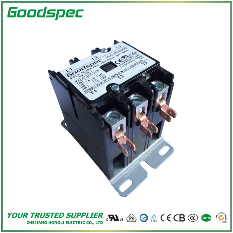 HLC-3XU04CG(3P/40A/208-240VAC) Definite Purpose Contactor